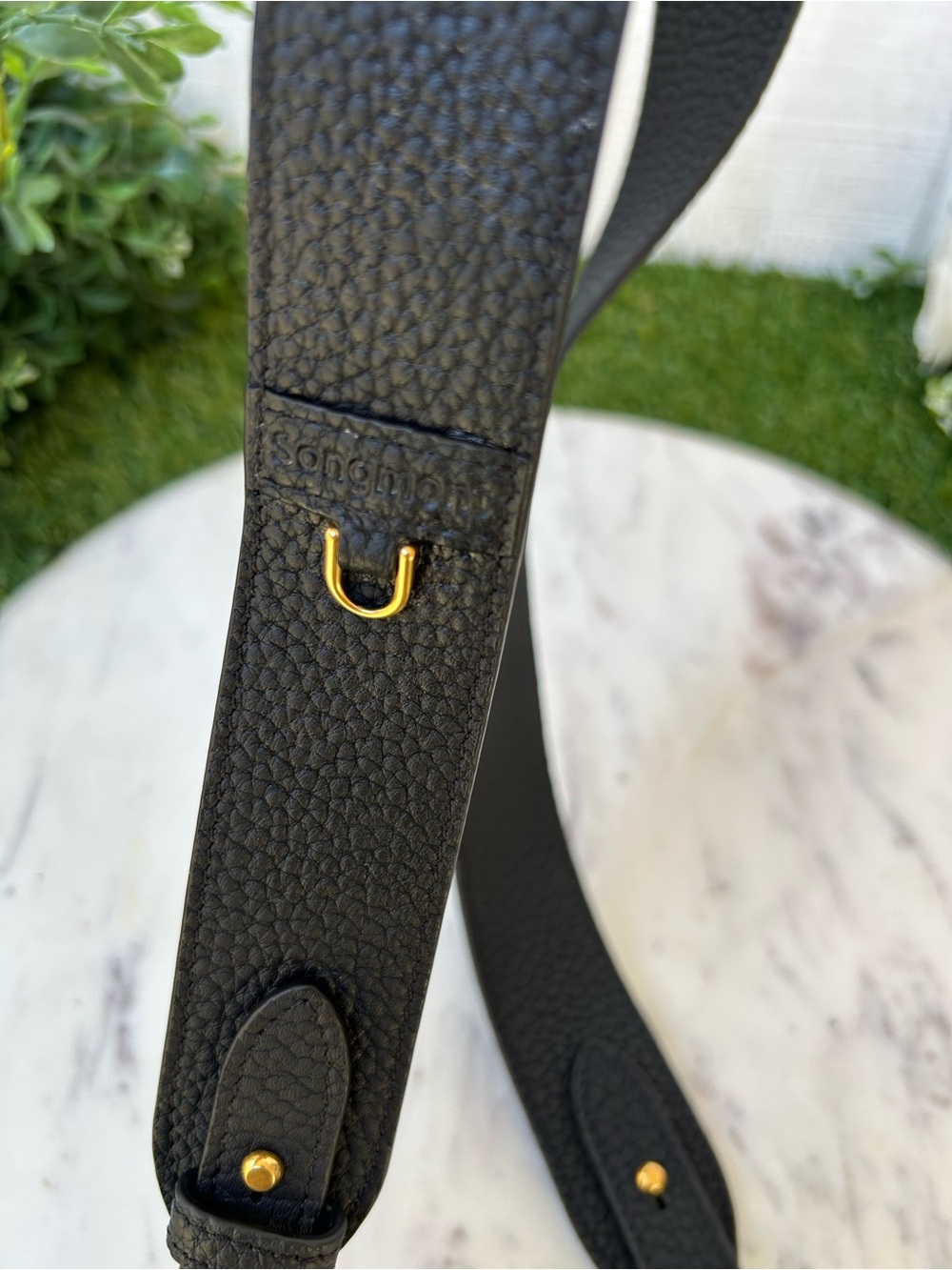 Songmont Black Leather Adjustable Camera/Bag Strap/new - Picture 4 of 11